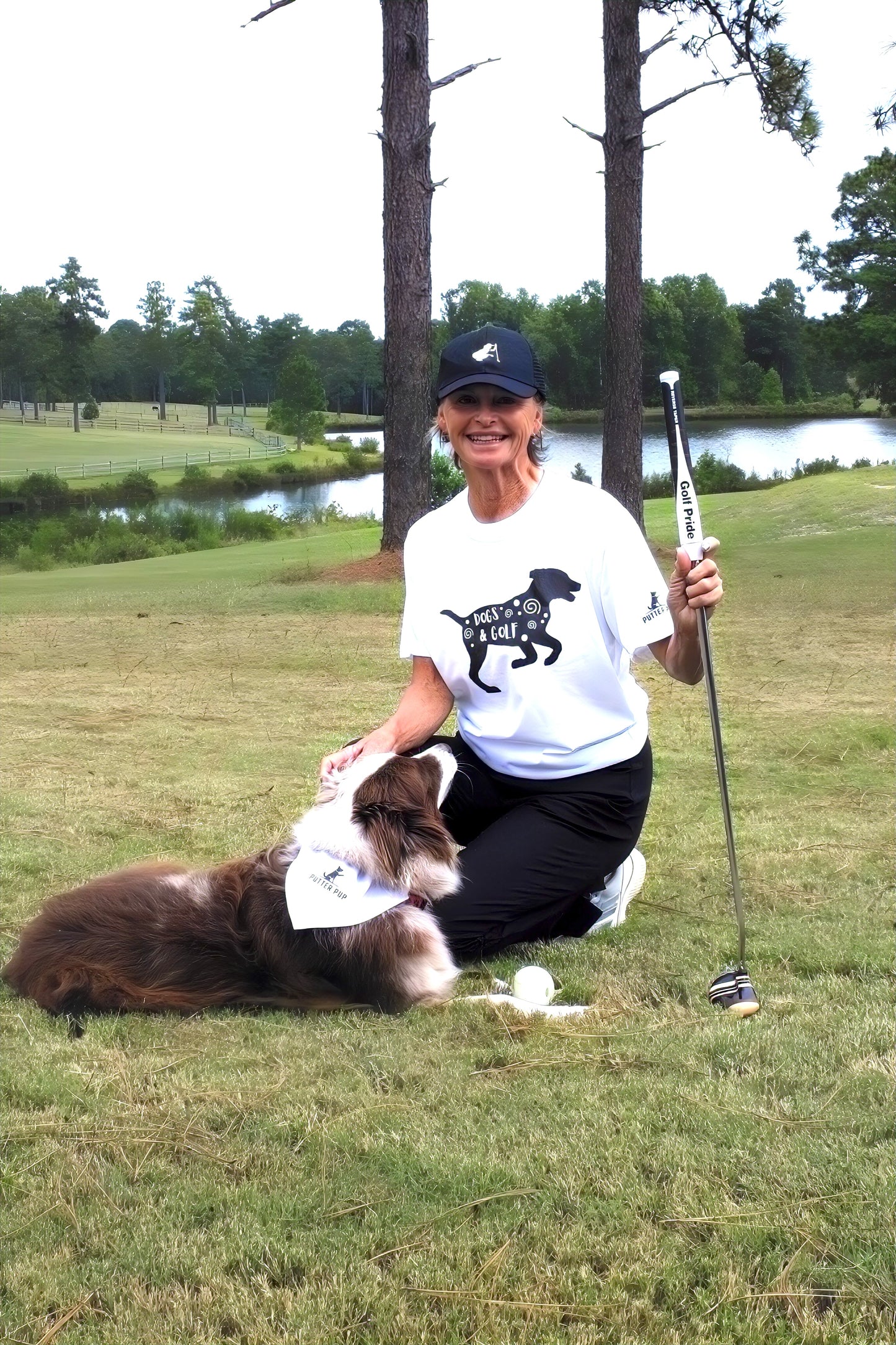 Putter Pup Golf and Dogs Tee