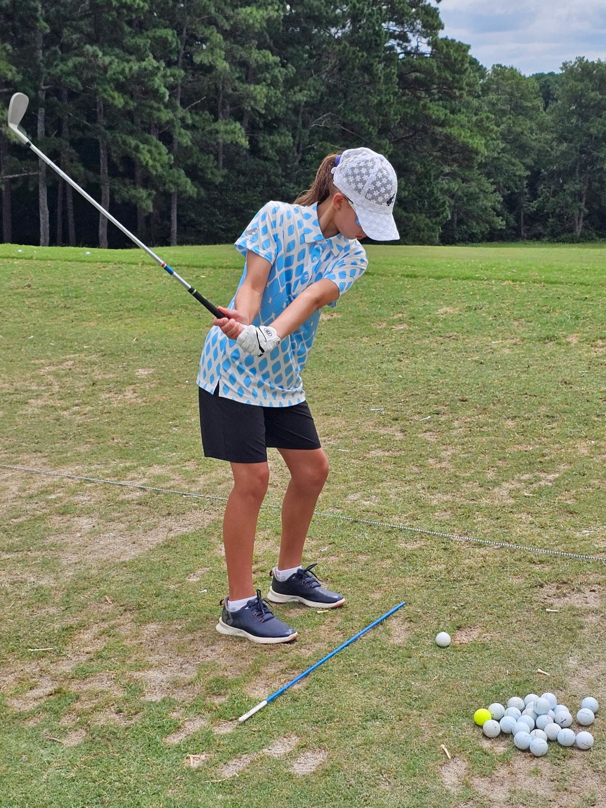Blue Diamond Short Sleeve Polo