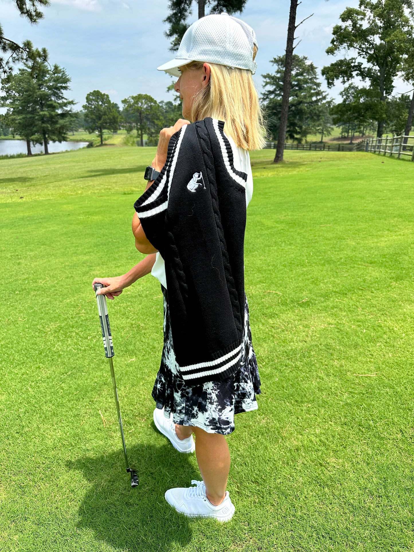 Putter Girl Cable Knit Vest