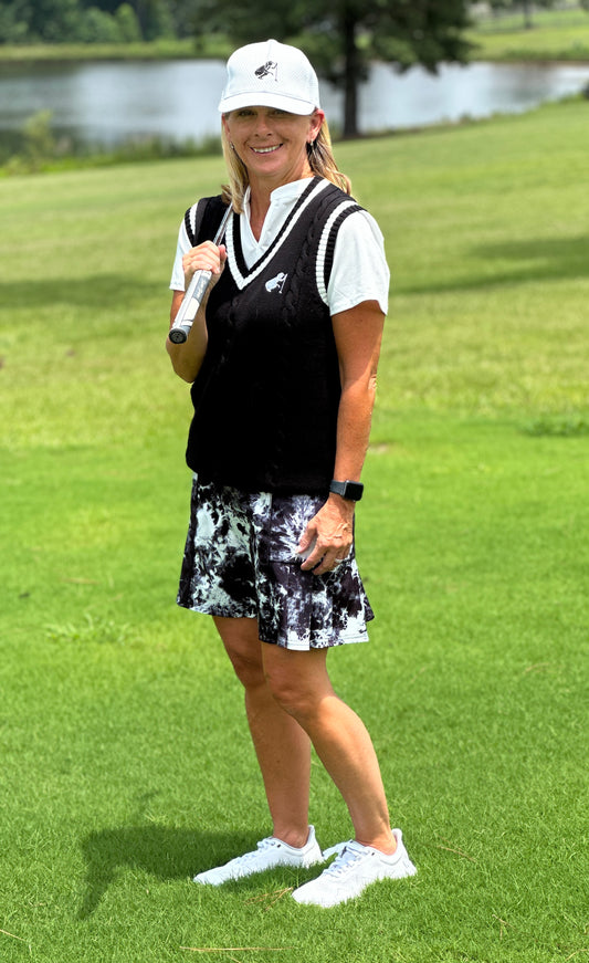 Putter Girl Cable Knit Vest