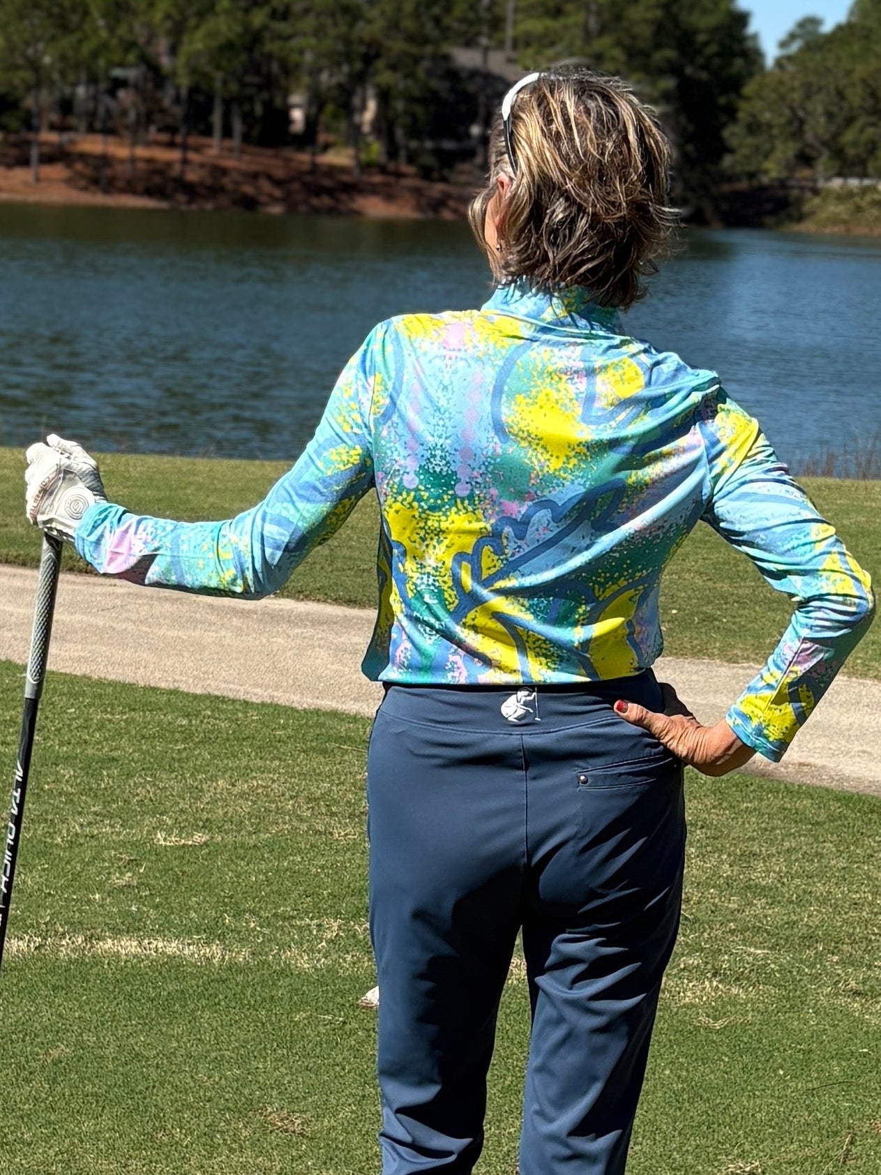 Fresh Tulip Long Sleeve Polo