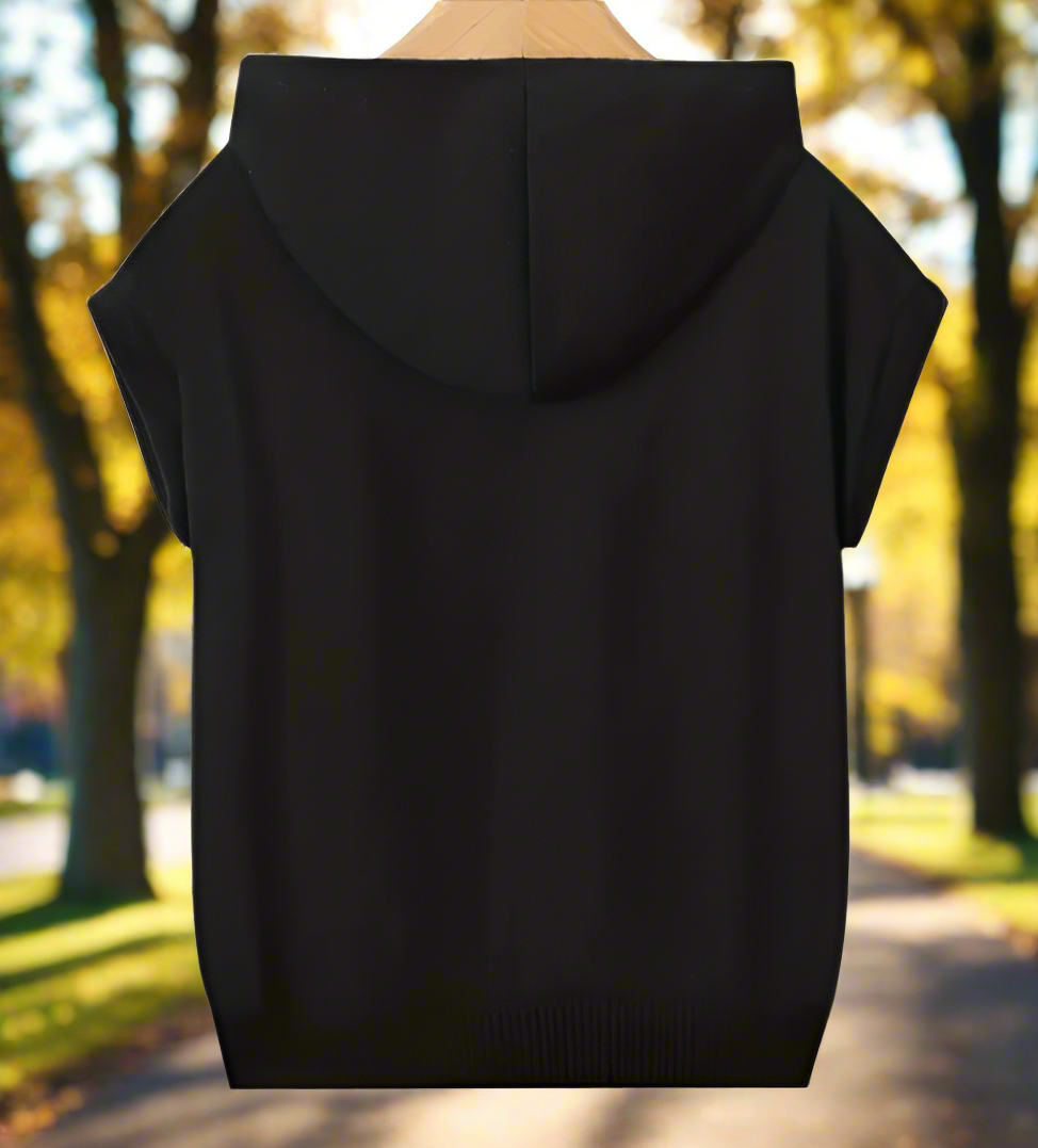 Half Sleeve Zip Hoodie