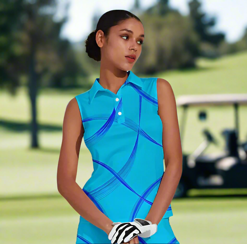 Blue Ribbon Sleeveless Polo