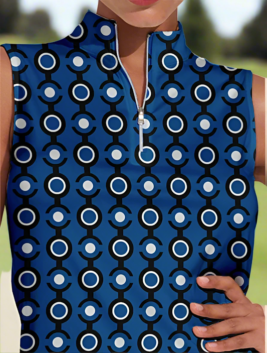 Connect The Dots Sleeveless Polo