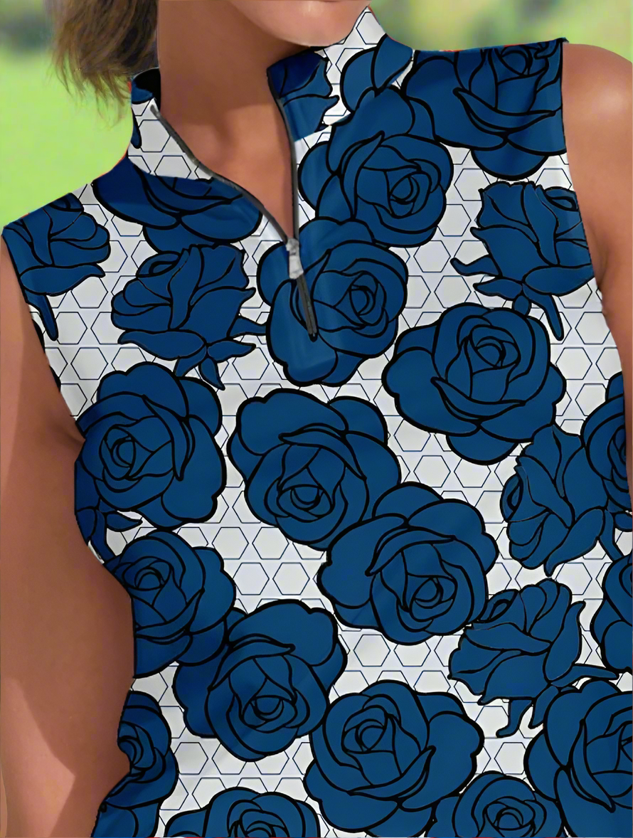 Blue Rose Sleeveless