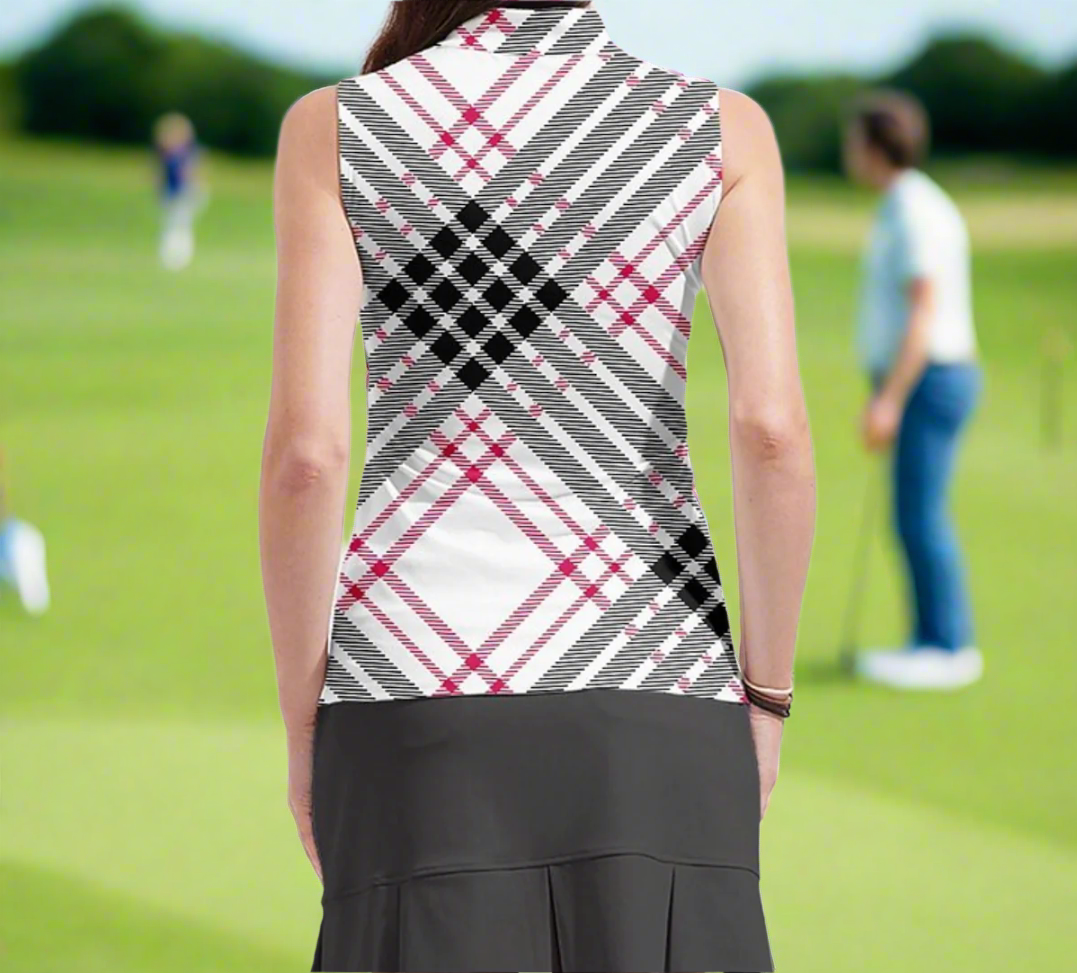 The Criss Cross Sleeveless Polo