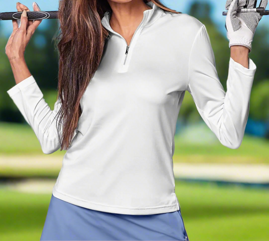 The White Long Sleeve Polo