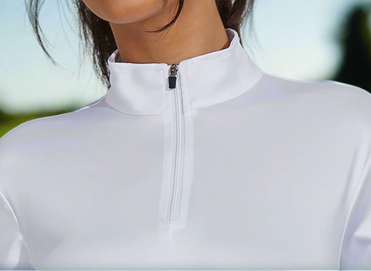 The White Long Sleeve Polo