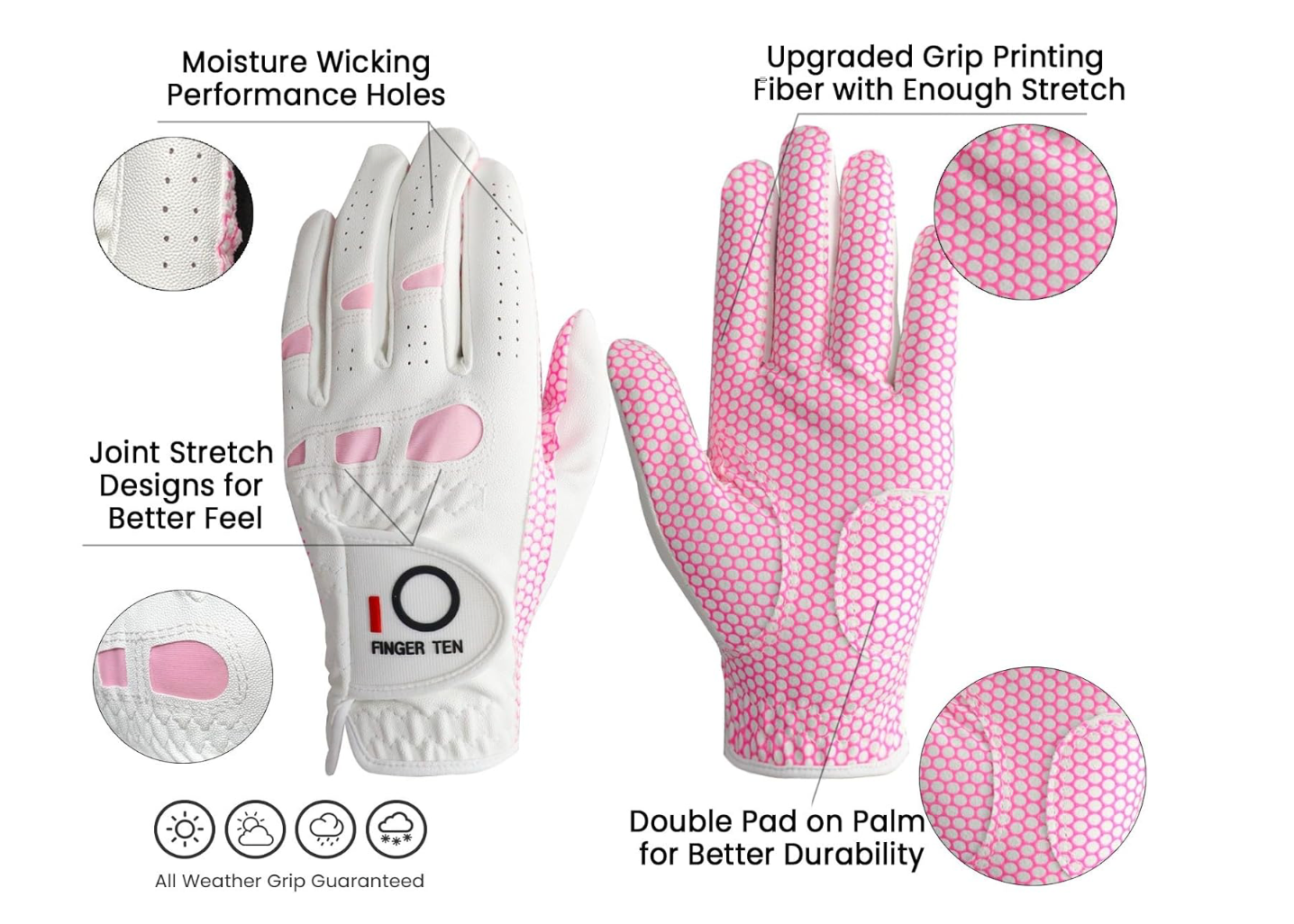 Putter Girl All Weather Golf Gloves