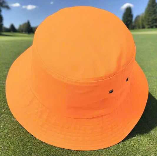 Neon Bucket Hats - Orange