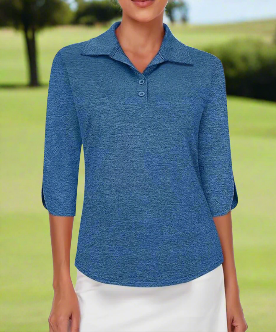 Tee Off 3/4 Sleeve Polo