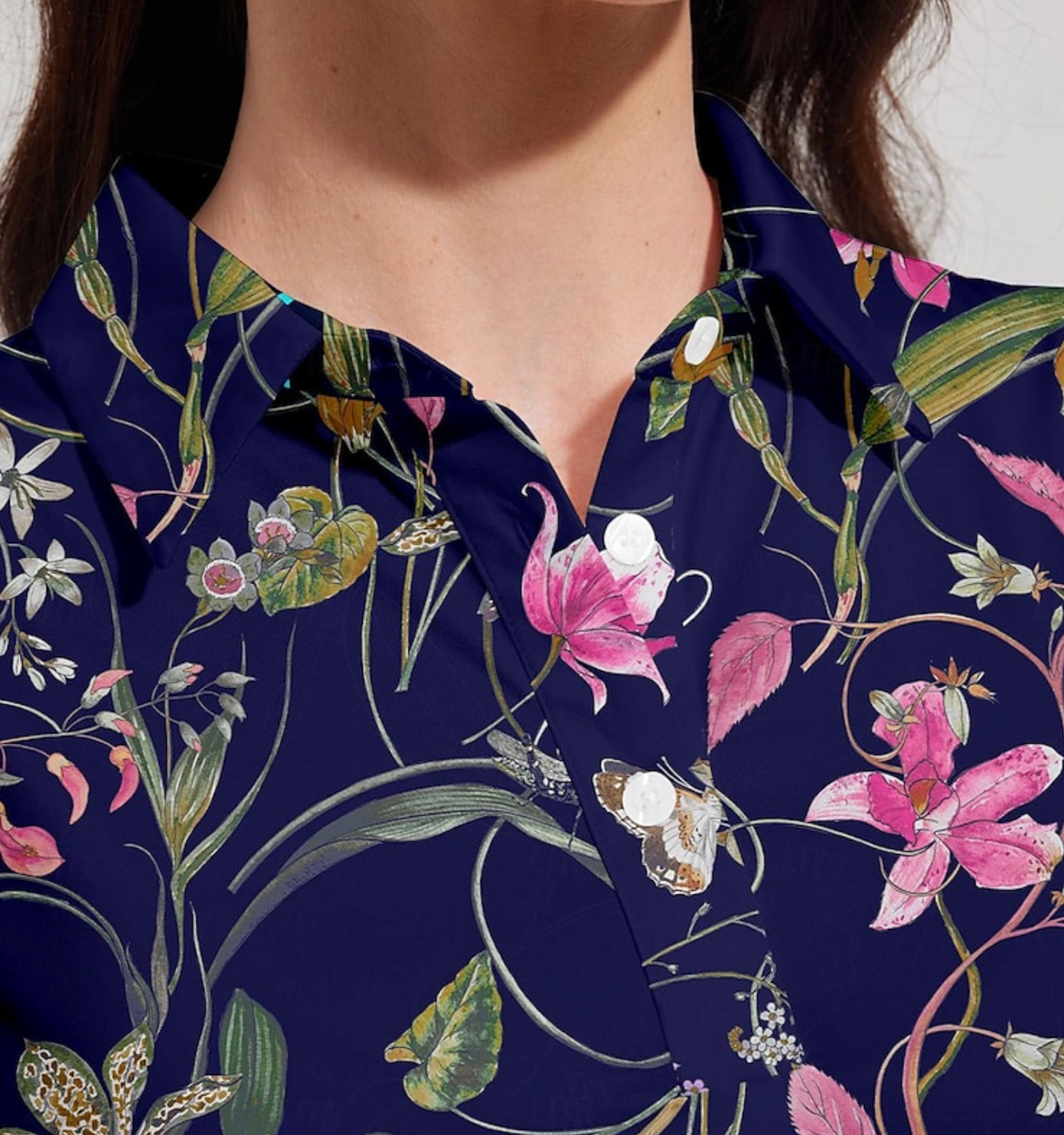 Wild Flower Sleeveless Polo