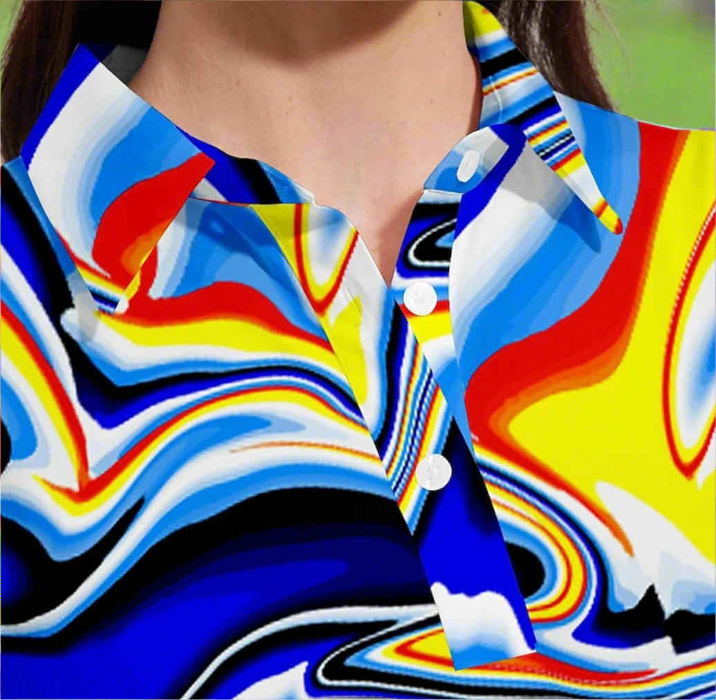 The Swirl Sleeveless Polo
