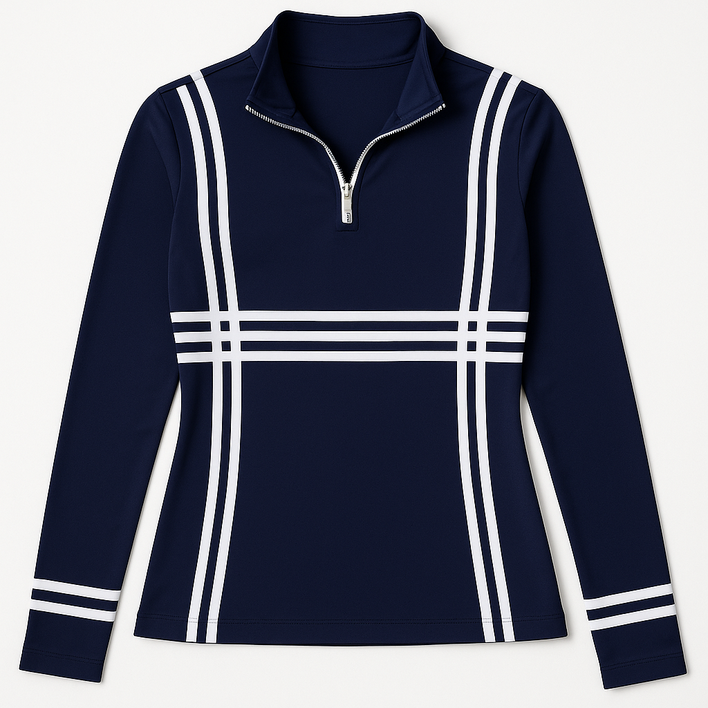 Picket Fence Long Sleeve Polo