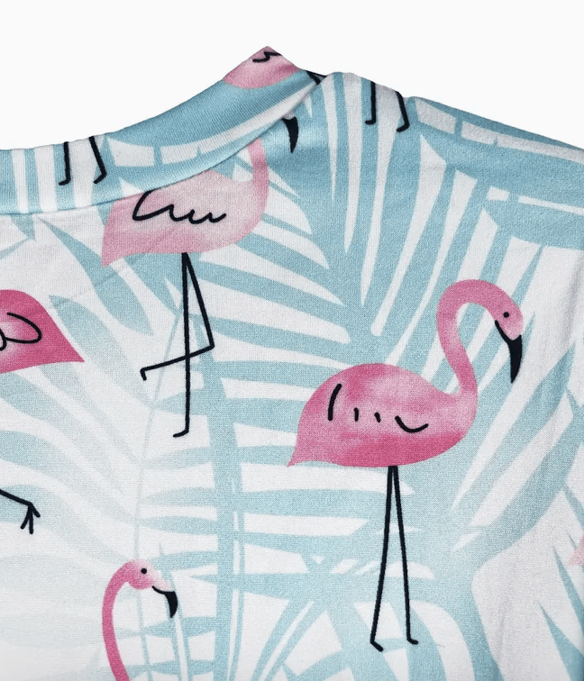 Flamingo Crew Neck Long Sleeve Tee - Putter Girl