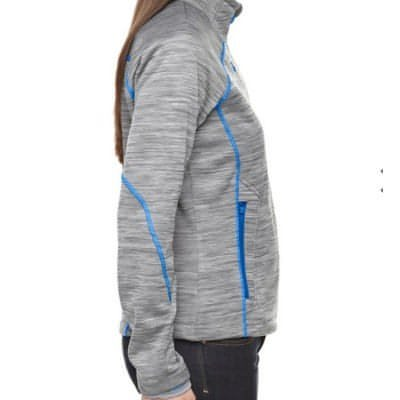 Putter Girl Flux Fleece Jacket - Electric Blue Grey