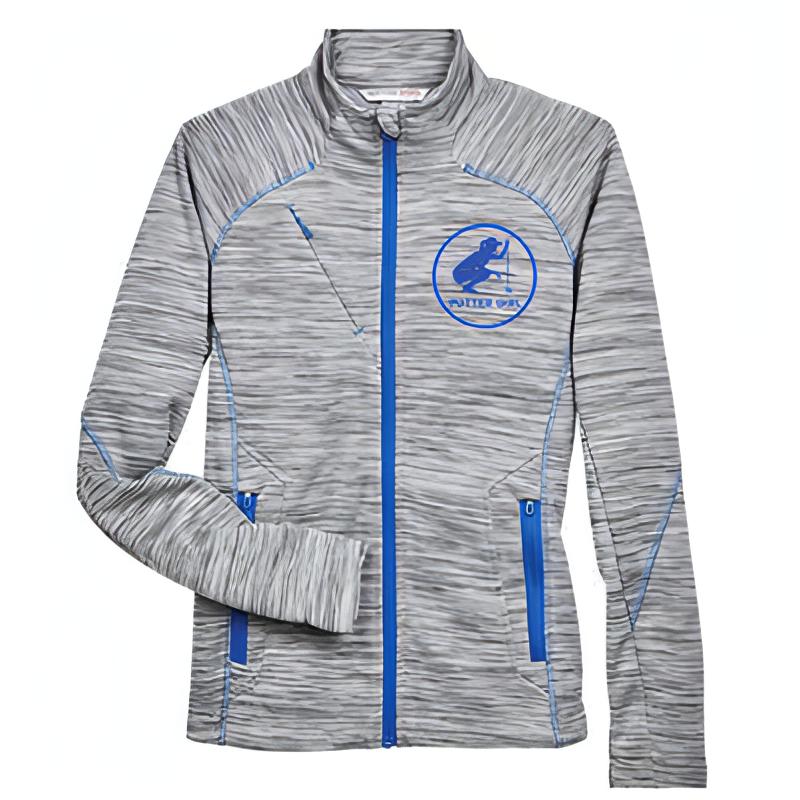Putter Girl Flux Fleece Jacket - Electric Blue Grey
