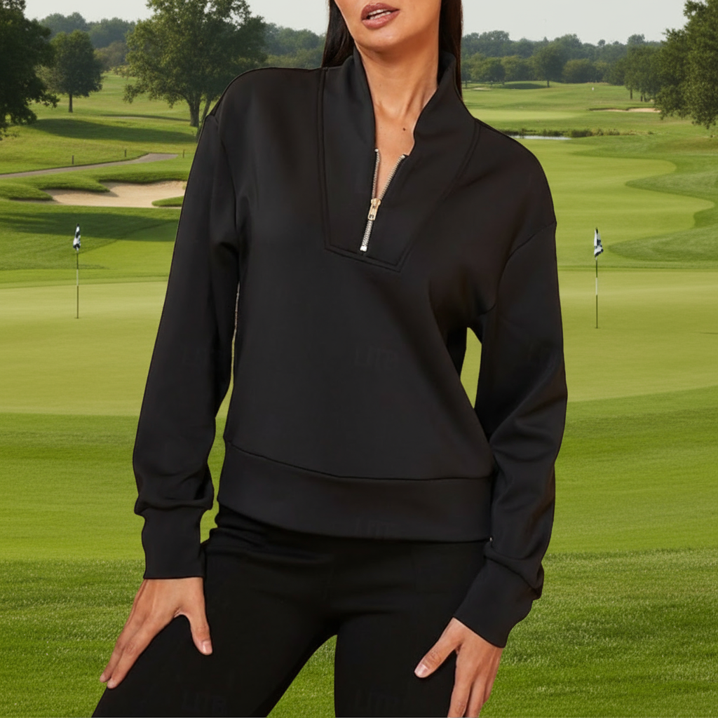 The Black Classic 1/2 Zip Sweatshirt
