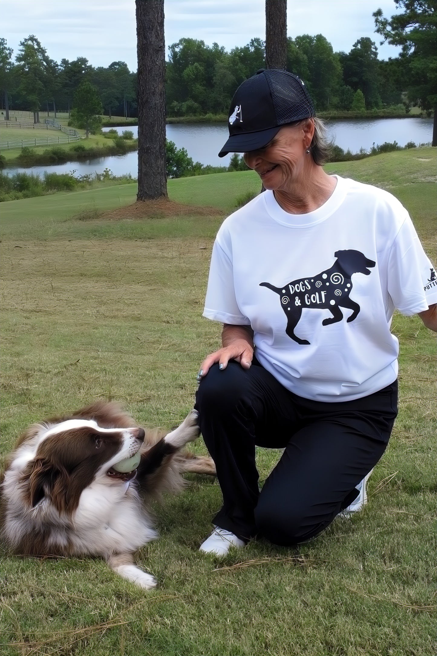 Putter Pup Golf and Dogs Tee