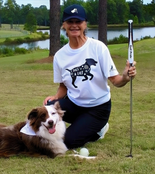 Putter Pup Golf and Dogs Tee