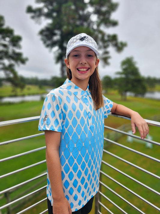 Blue Diamond Short Sleeve Polo