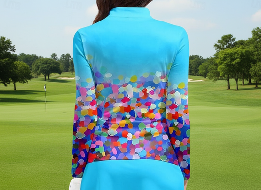 Cloudy Color Long Sleeve Polo