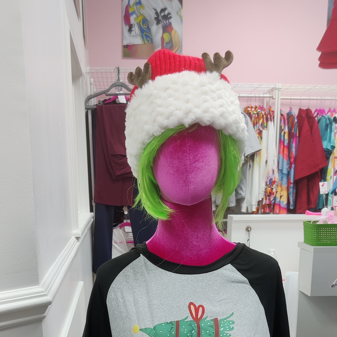 Golf Cart Tee and Reindeer Beanie!