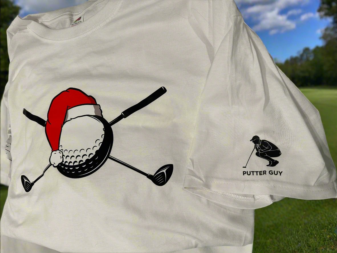 Putter Girls and Putter Guys Santa Hat Tee Bundle