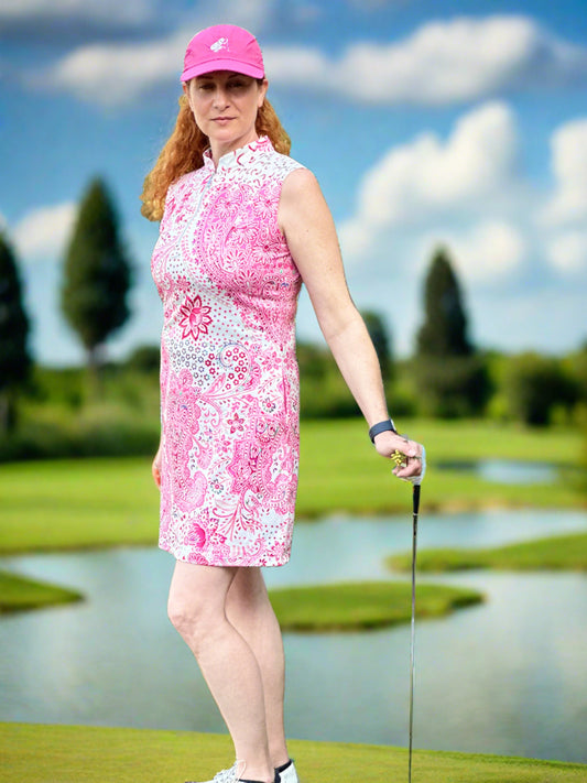 Pink Paisley Golf Dress