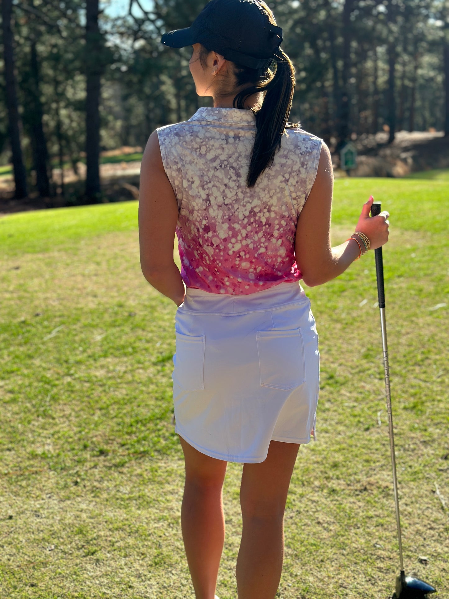 Putter Girl Bubbly Sleeveless Polo
