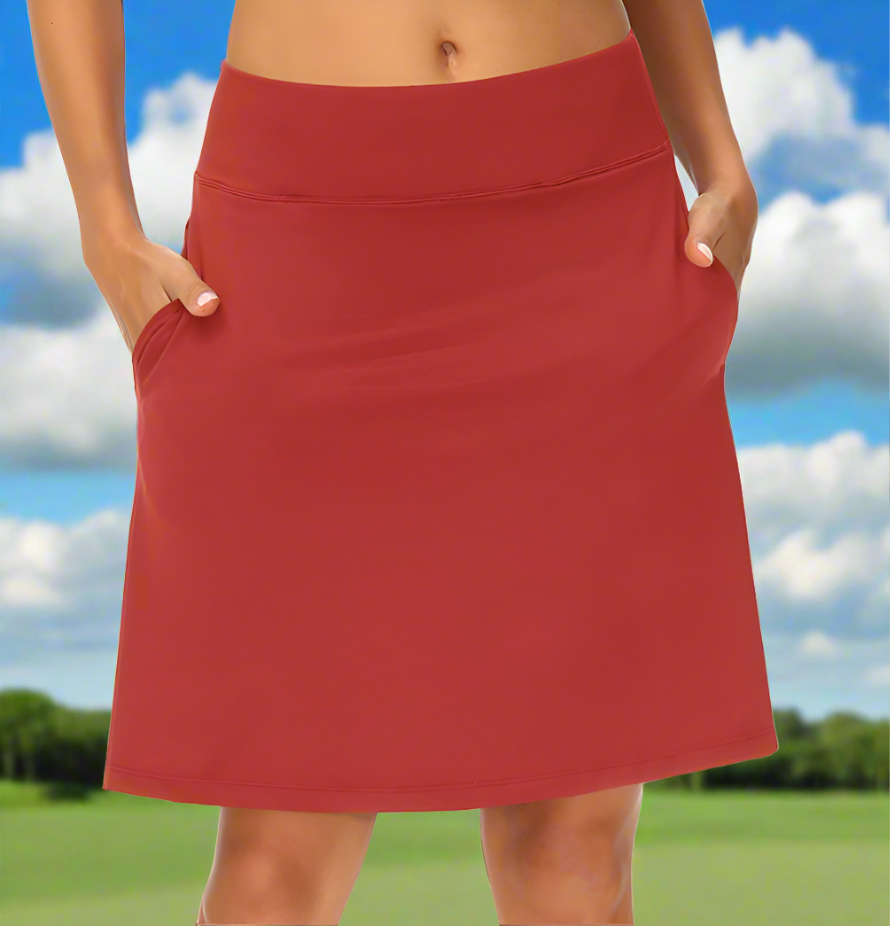 A Little Long Red Skirt