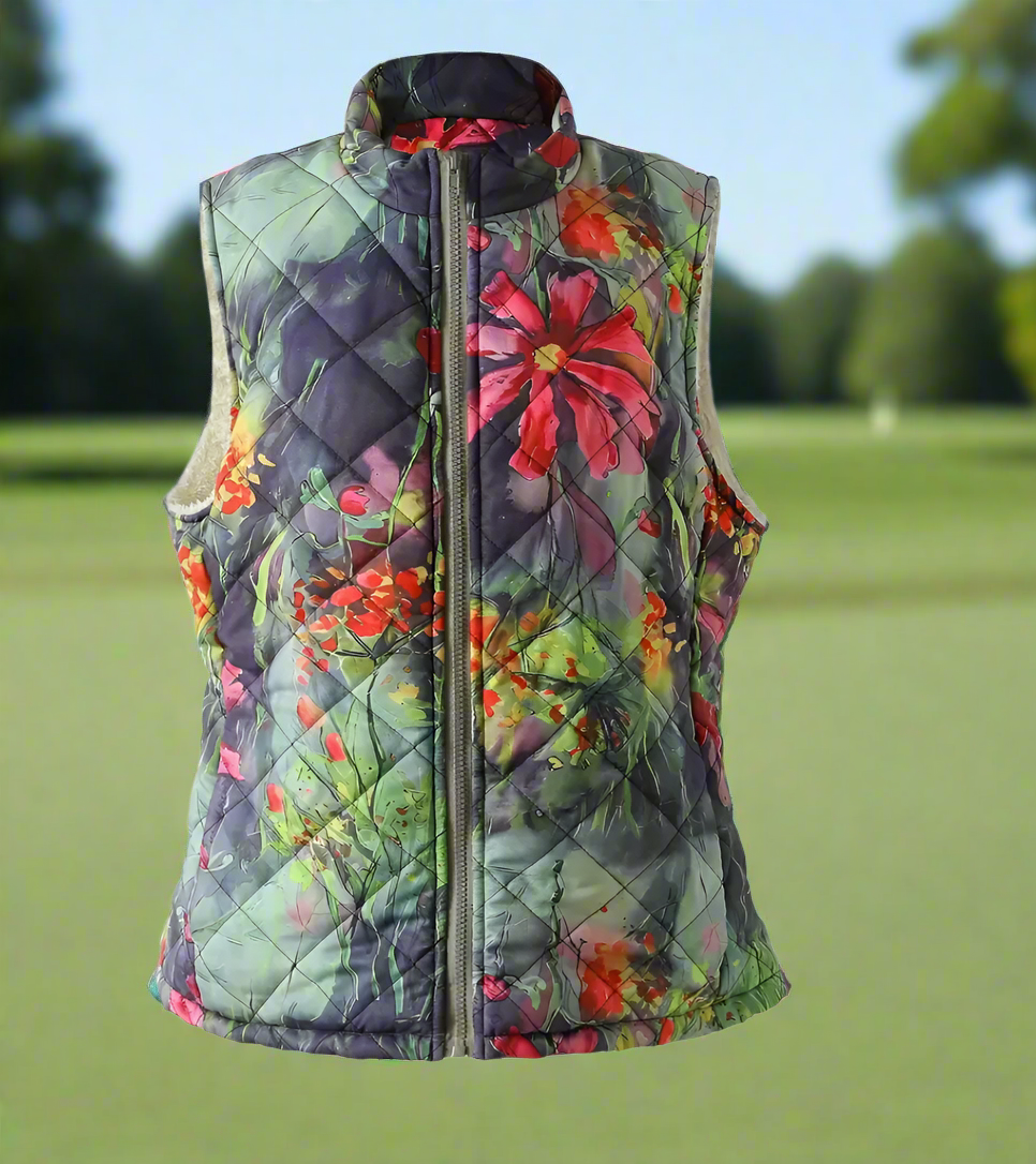 Water Color Quilted Vest