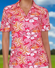 Pink Flower Polo