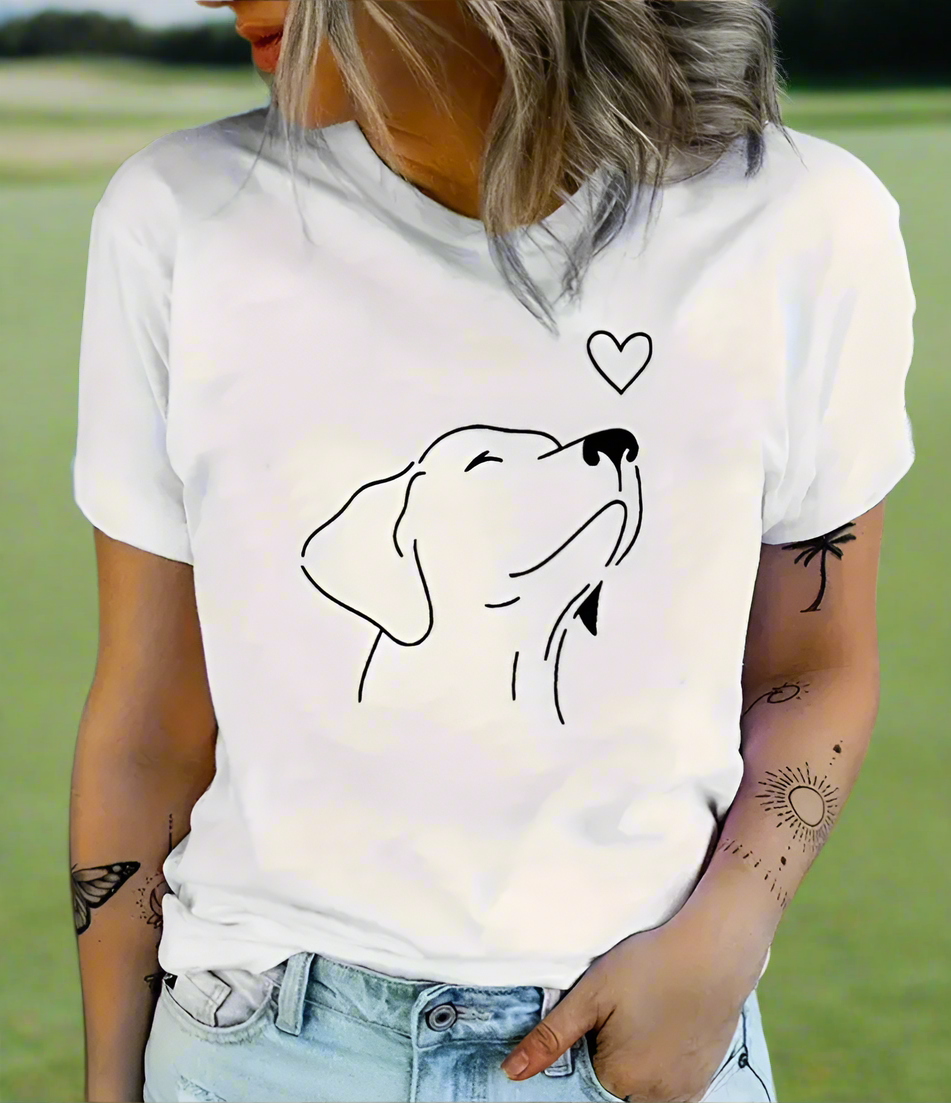 Putter Pup Dog Heart Tee