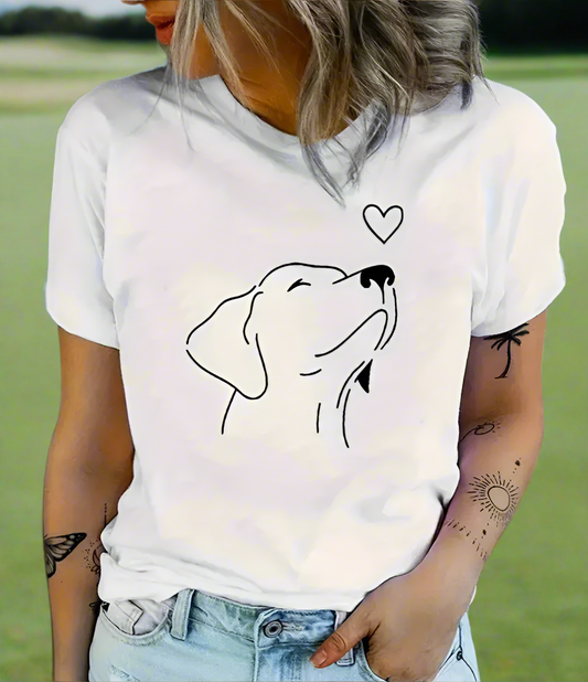 Putter Pup Dog Heart Tee
