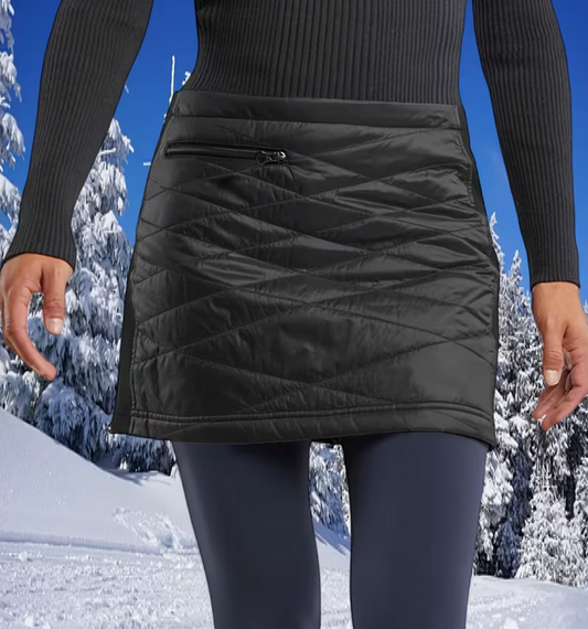 Black Thermal Golf Skirt