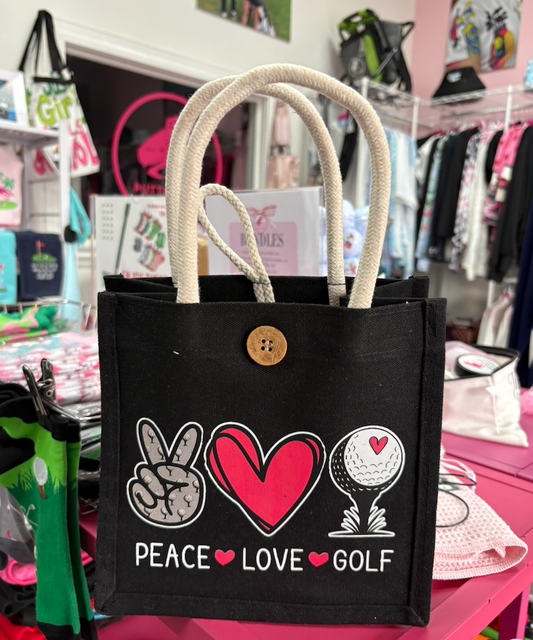 Peace, Love, Golf MIni Bag