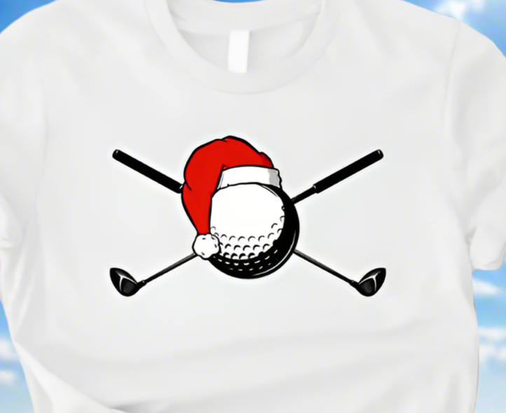 Putter Girls and Putter Guys Santa Hat Tee Bundle