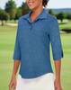 Tee Off 3/4 Sleeve Polo