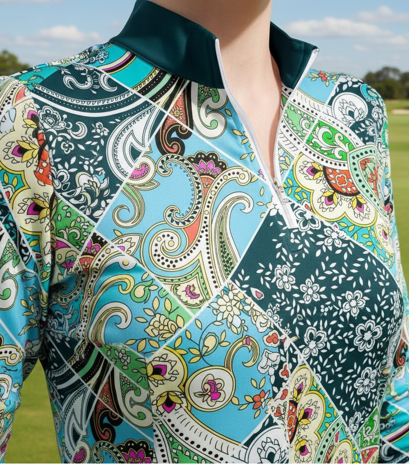 Kaleidoscope Long Sleeve Polo