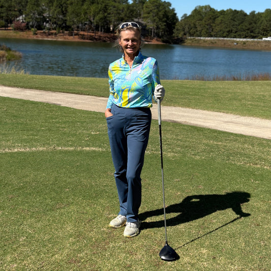 Fresh Tulip Long Sleeve Polo