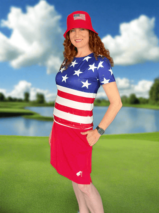 A Little Long Red Skirt - Putter Girl