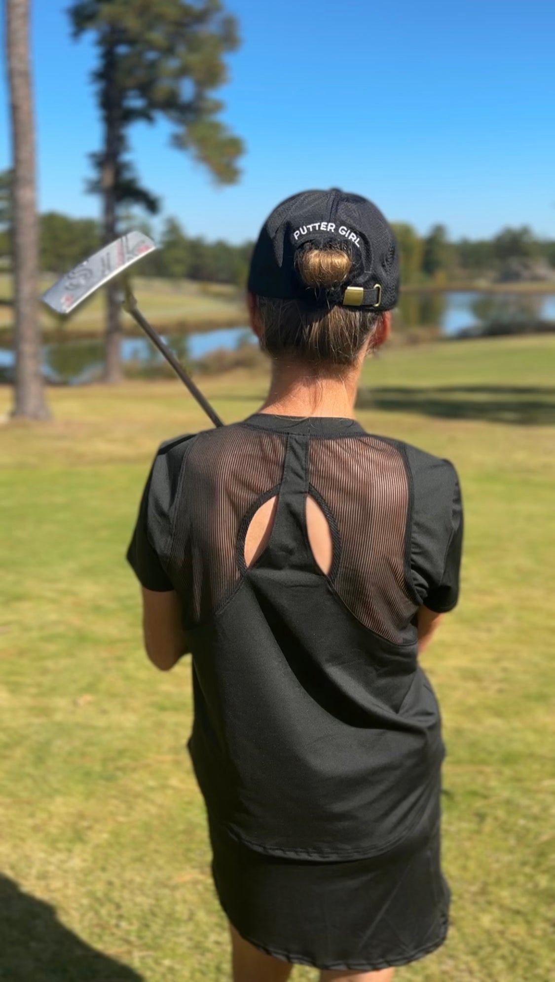 Back in Black and White T - Shirt - Putter Girl