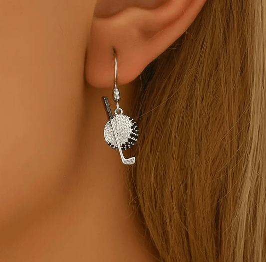 Ball and Club Earrings - Putter Girl