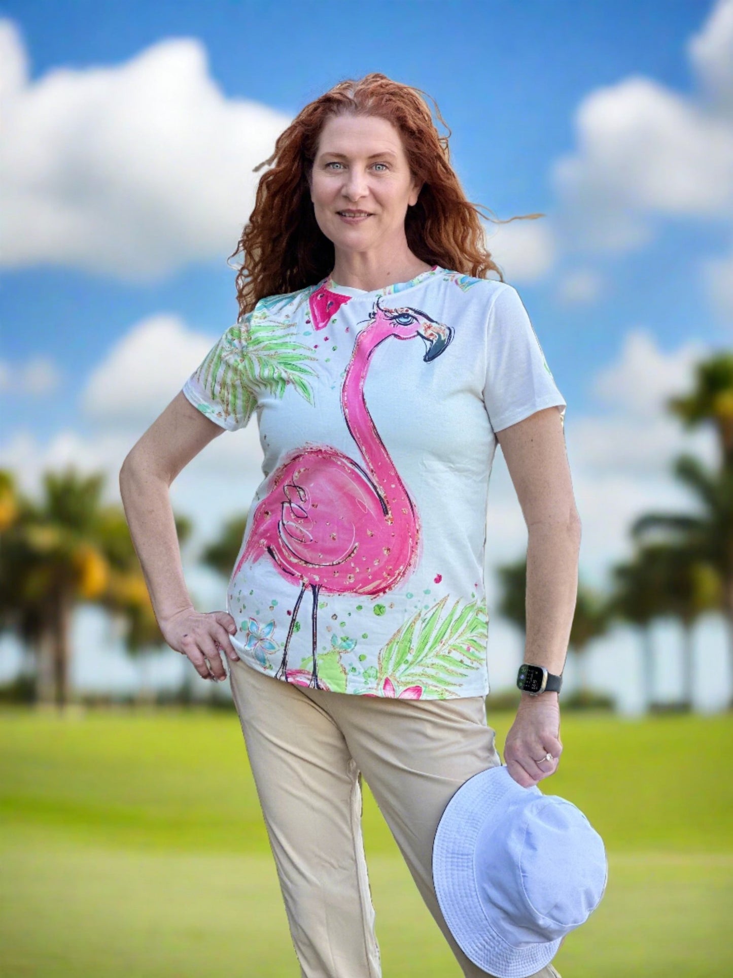 Big Flamingo Tee - Putter Girl