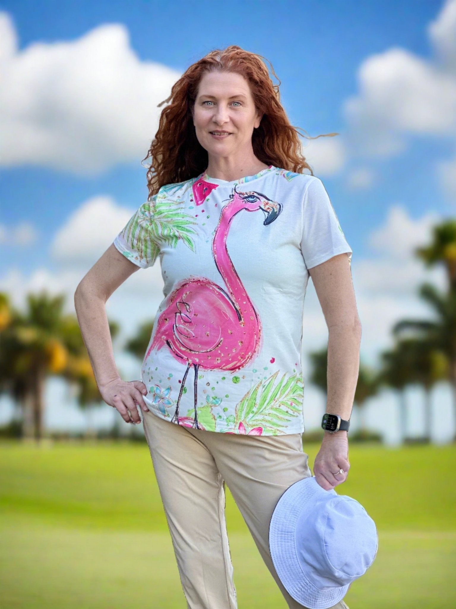 Big Flamingo Tee - Putter Girl