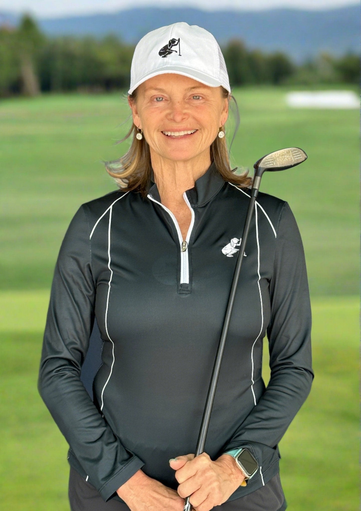 Black Long Sleeve with Piping - Putter Girl