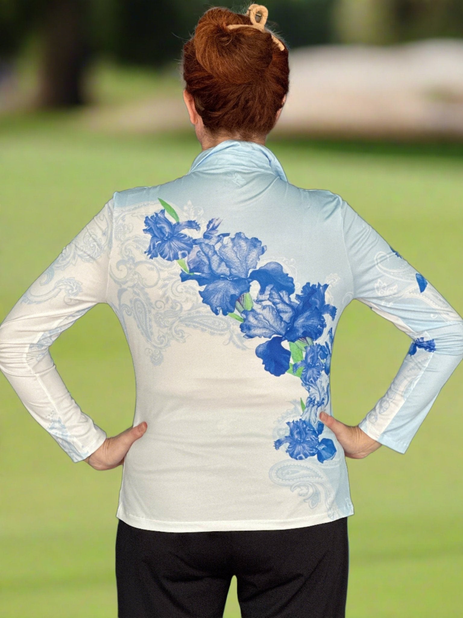 Iris Long Sleeve Polo - Putter Girl