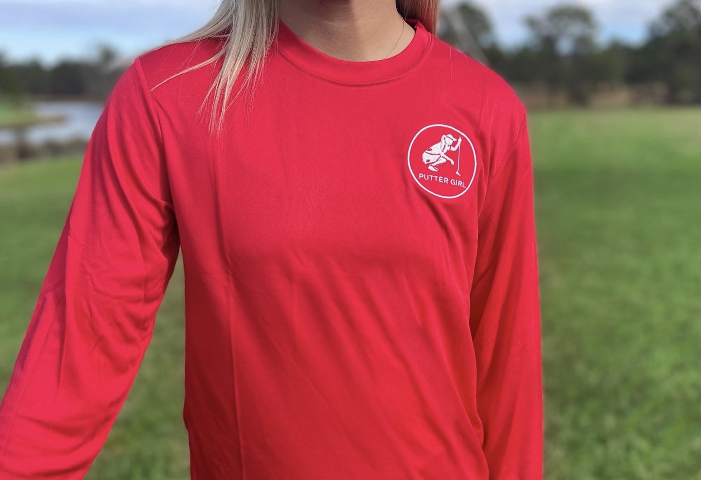 Long Sleeve Performance Zone Adult and Youth Tee - Putter Girl