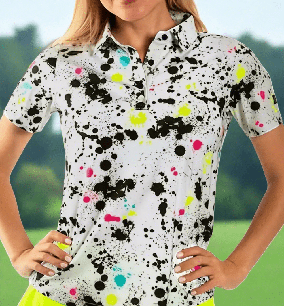 Paint Ball Short Sleeve Polo - Putter Girl